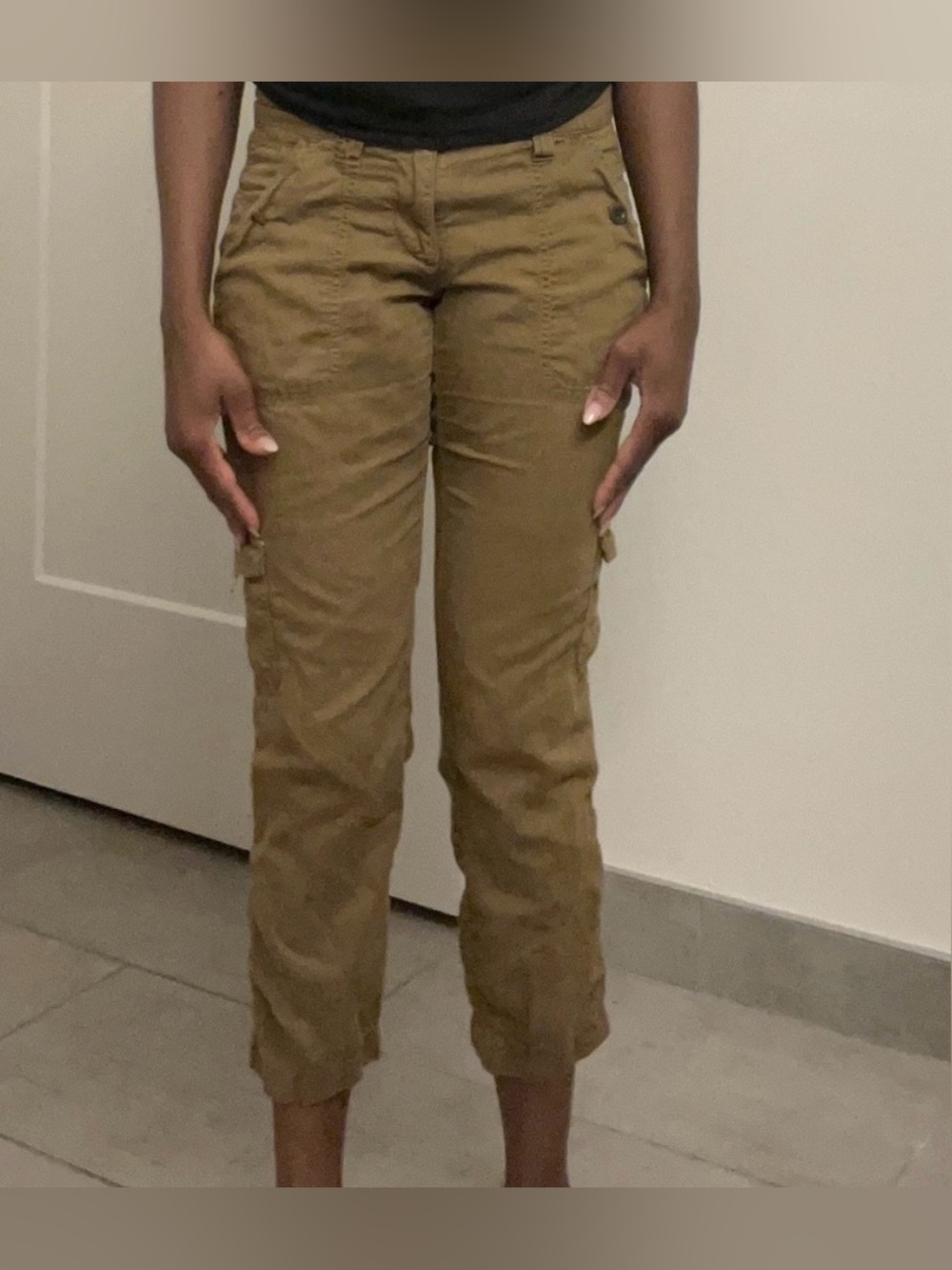 J. Crew “City Fit” Cropped Cargo Pants Size 0
